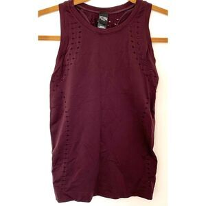 Victorias Secret Sport Wine Sleeveless Stretchy Crewneck Athletic Tank Top Sz XS